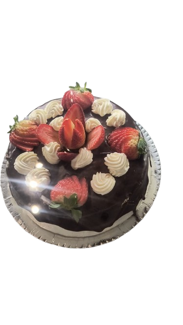 Bolo de Chocolate com Morango